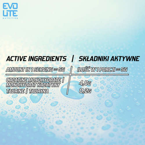 Evolite Creatine Monohydrate 500g No flavour